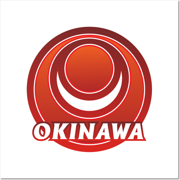 Okinawa Prefecture Japanese Symbol Wall Art by PsychicCat